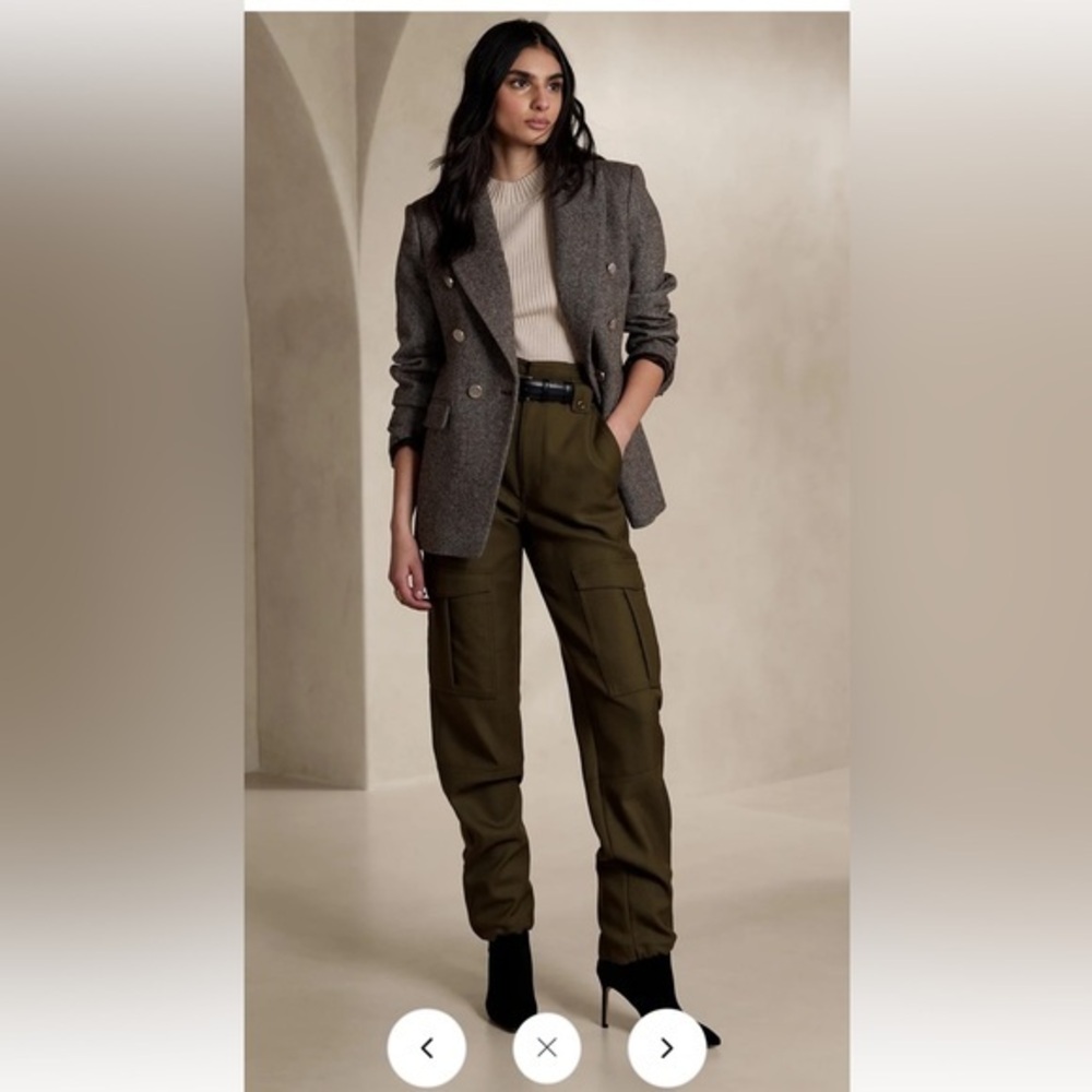 Banana Republic Lido Wool Cargo Pants